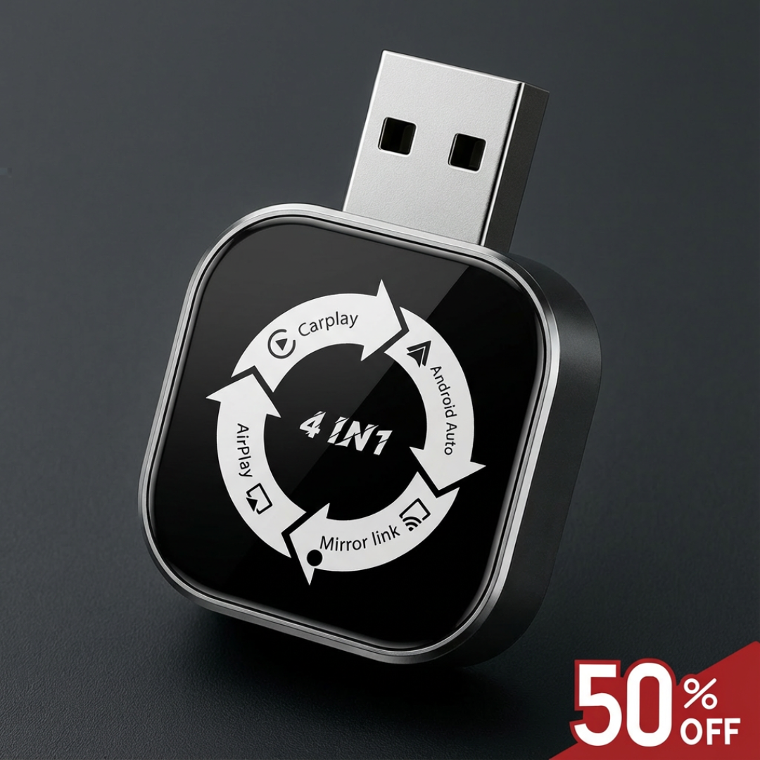 Brezžični 4-v-1 CarPlay adapter