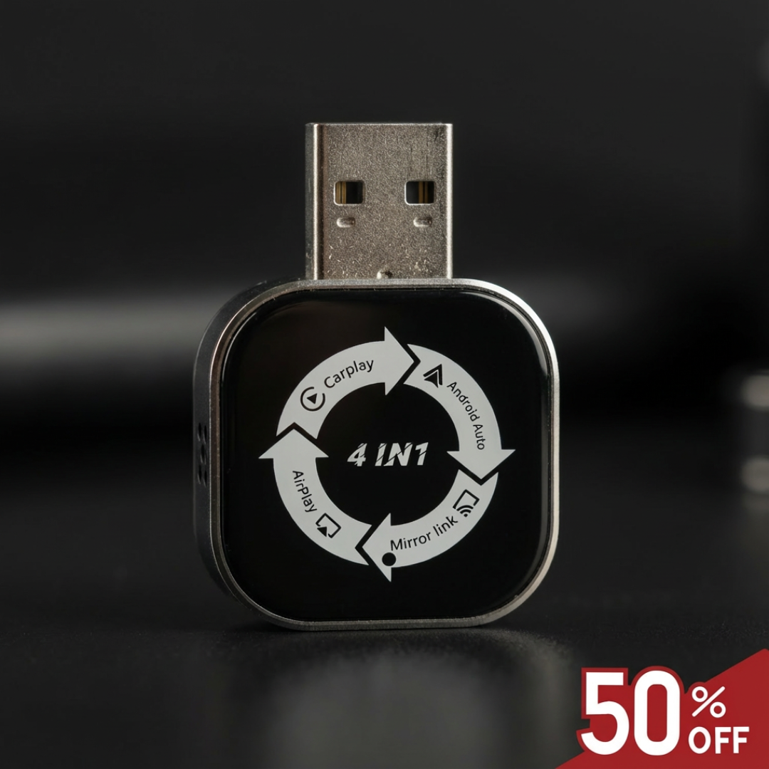 Brezžični 4-v-1 CarPlay adapter